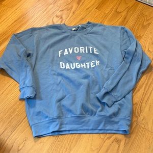 Favorite Daughter light blue Crewneck sweatshirt size Small